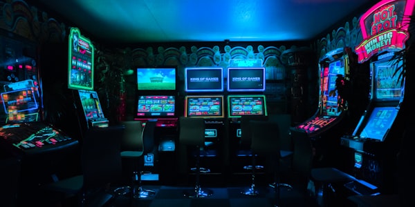 第一人称射击游戏画面，角色手持武器在都市废墟中战斗